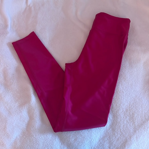 Athleta Other - Athleta Girl Magenta Shimmery Leggings